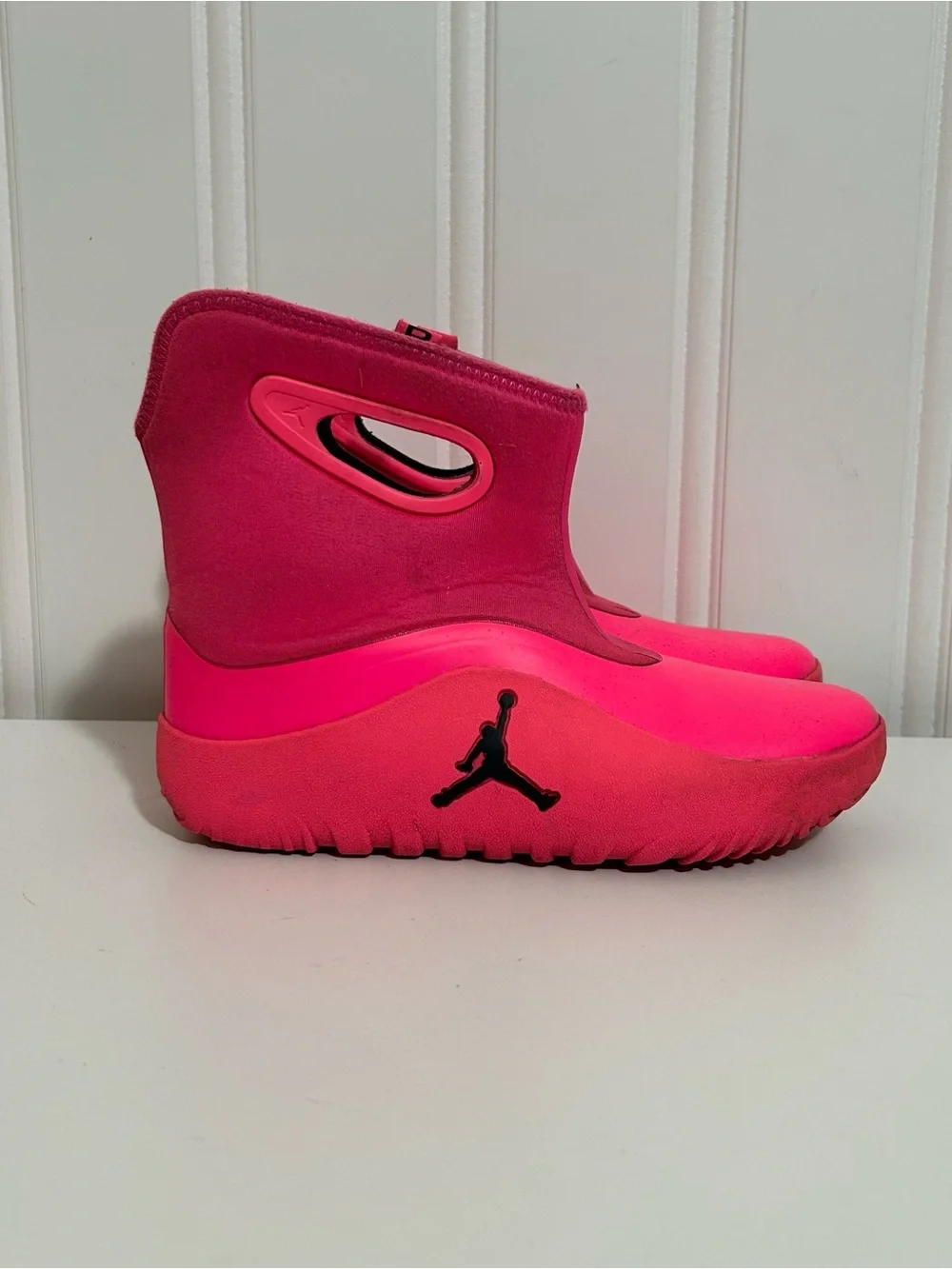 Jordan lil drip pink neoprene rubber boots